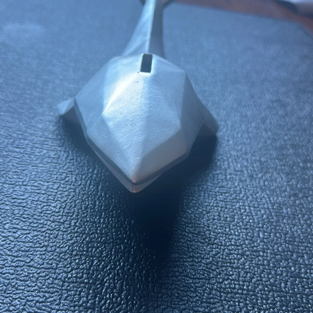 Silver Fish Decor with Sleek Origami Design